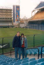 Mi pap� y Flor en la Bombonera