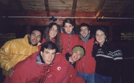 Agust�n, Mariano, el Chude, Ana, Cami, el coordinador y yo.