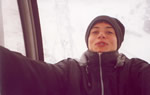 Autofoto en la nieve espa&ntilde;ola