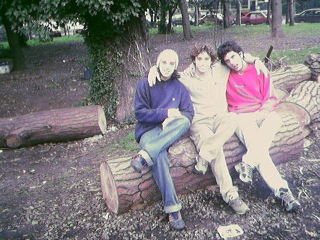 cebo, martin y yo en el parque del colegio
