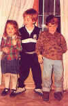 Con mi hermana y mi amigo Leandro
