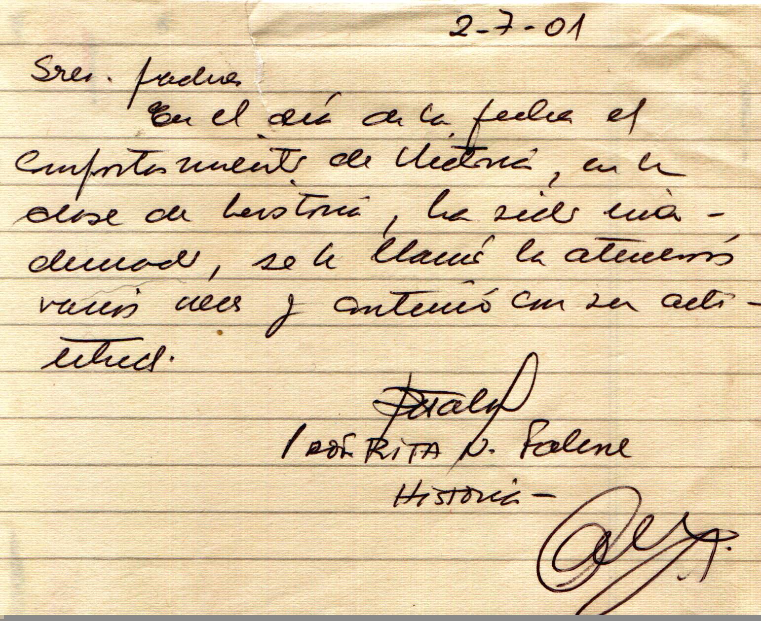 Nota de Falcone