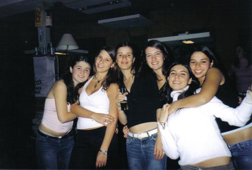 con mis amigas sil, marti, vane, celi y mel
