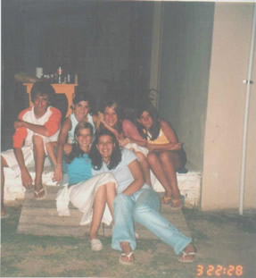 benja, flo, yo, la chiru ani y vicky en santa rosa