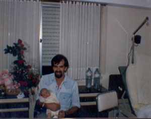 Papi y yo en la cl&iacute;nica