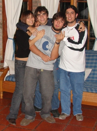 Roc�o, Gast�n, yo y Agus
