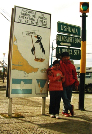 Con mi hermana en Ushuaia