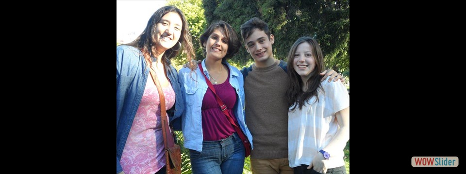 Con Ana, Fiore y Juan