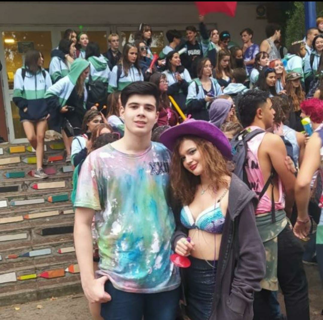 foto con mi hermana