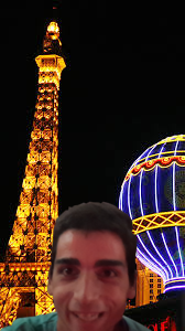 Fotomontaje de Andrés en Las Vegas