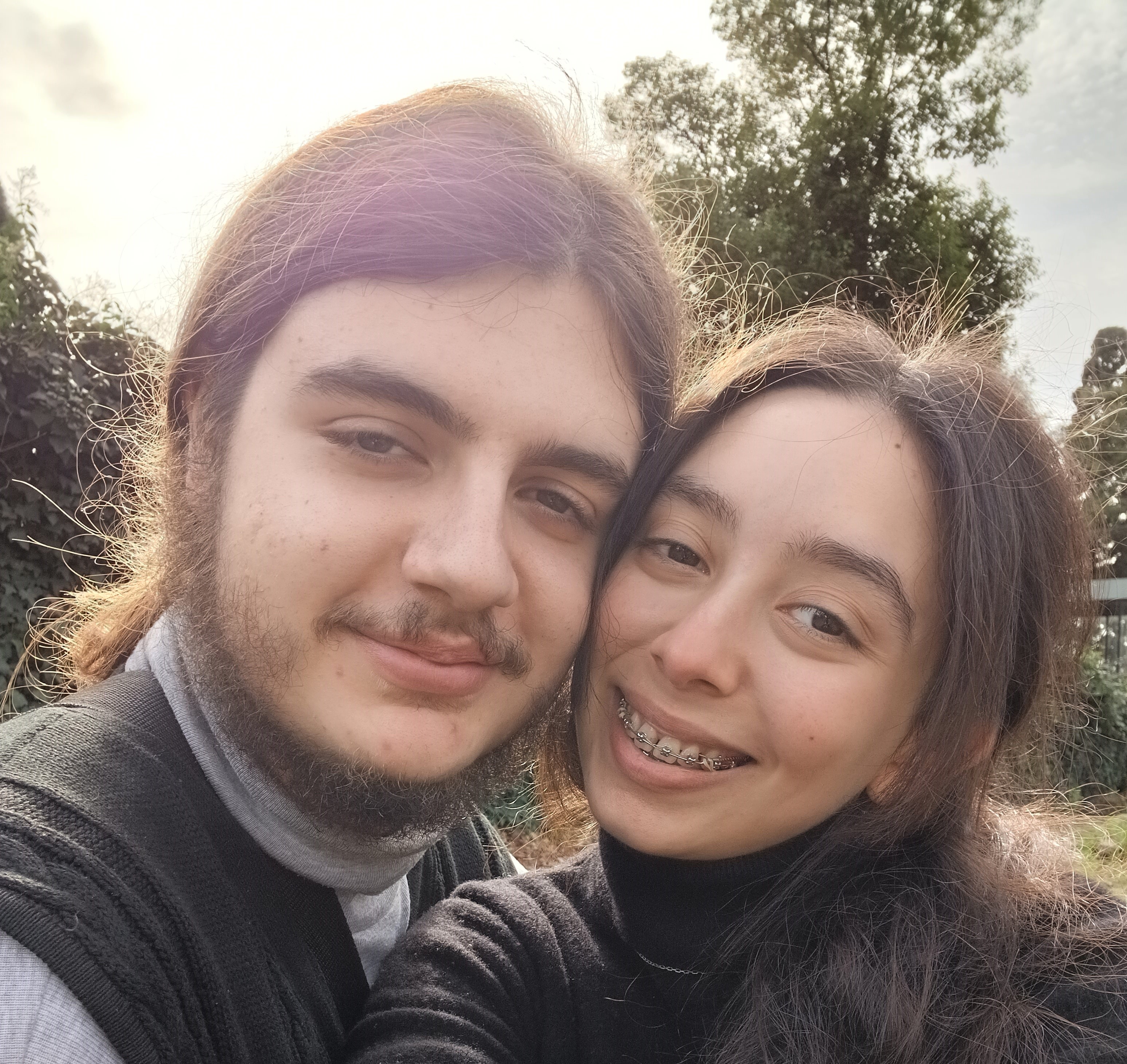 Imagen de Rocío con su novio